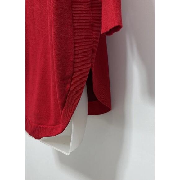 Express Women’s Sweater Size XS Red Aztec Geometric 3/4 Sleeve Warm - Picture 4 of 7